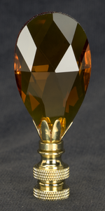 0203 Amber Fine Glass Finials 0203